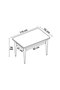 Hanah Home Mesa de Comedor de Mármol Blanco